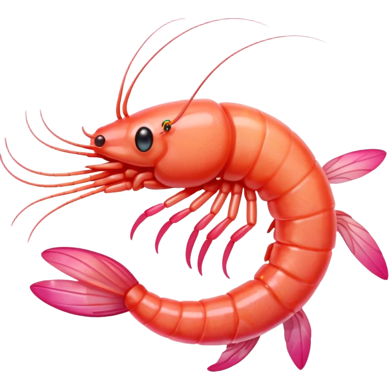 smiling shrimp emoji