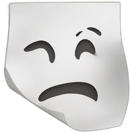 Raw paper emoji