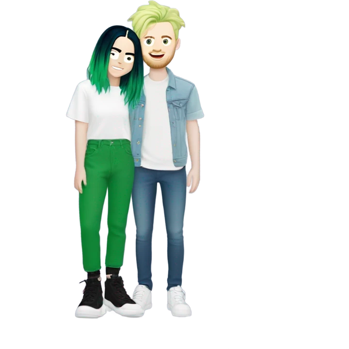 Billie eilish with her brother emoji