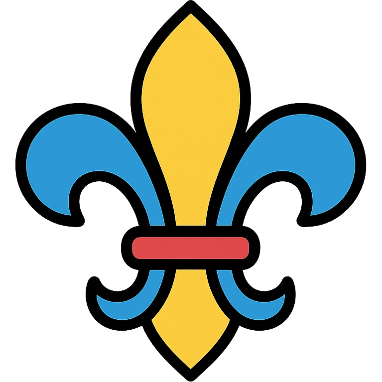 colored fleur icon emoji
