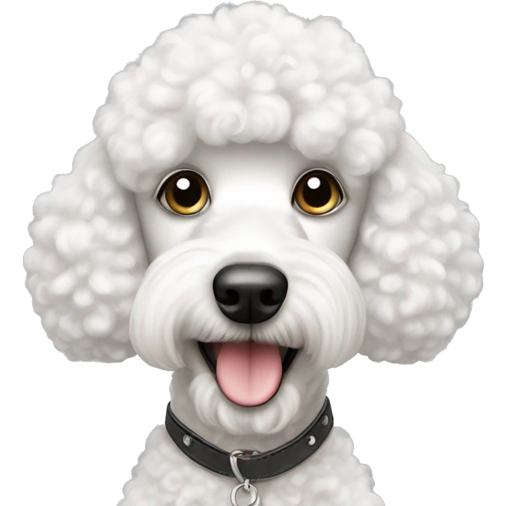 White poodle ￼ emoji