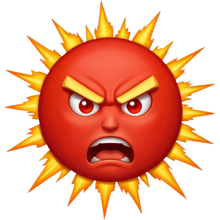 Rayos sentellas con furia rojo que exprese molesta  emoji