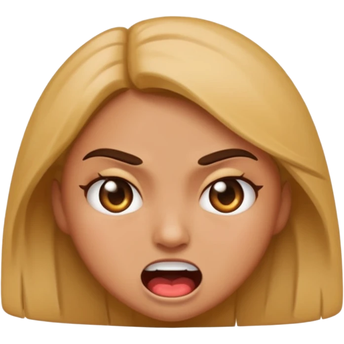 Make girl emoji who is angry with her bestie emoji