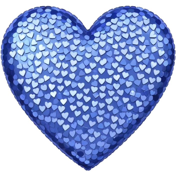periwinkle sequins heart emoji