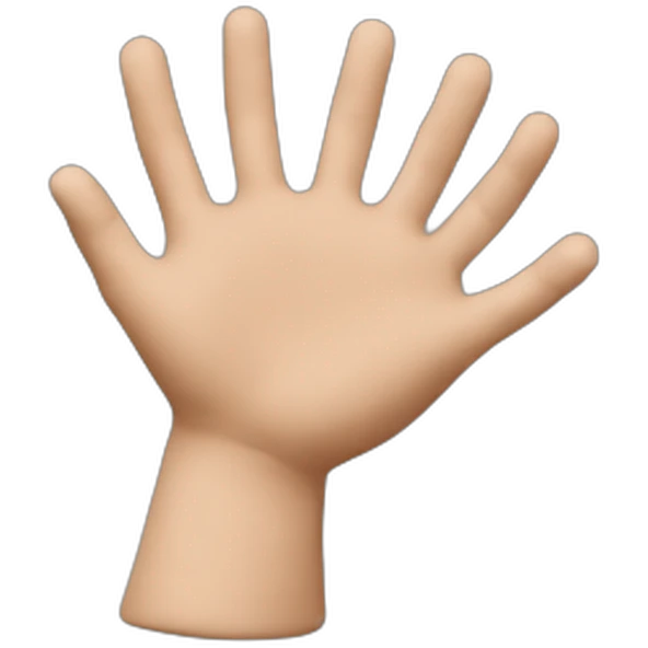 Hands shaping clay emoji