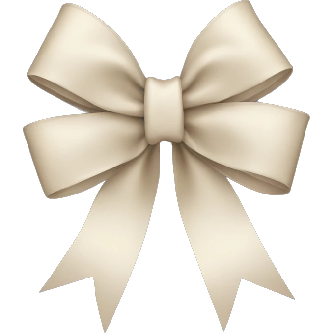 Christmas bow emoji