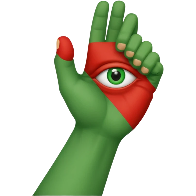 W or L has the appearance of two letters that are combined together, or next to each other. An eye is plastered on each letter, and are attached to legs. The W is green, while the L is red. W’s hand is curled tightly into a fist, and L’s hand is posed in an “L” shape. emoji