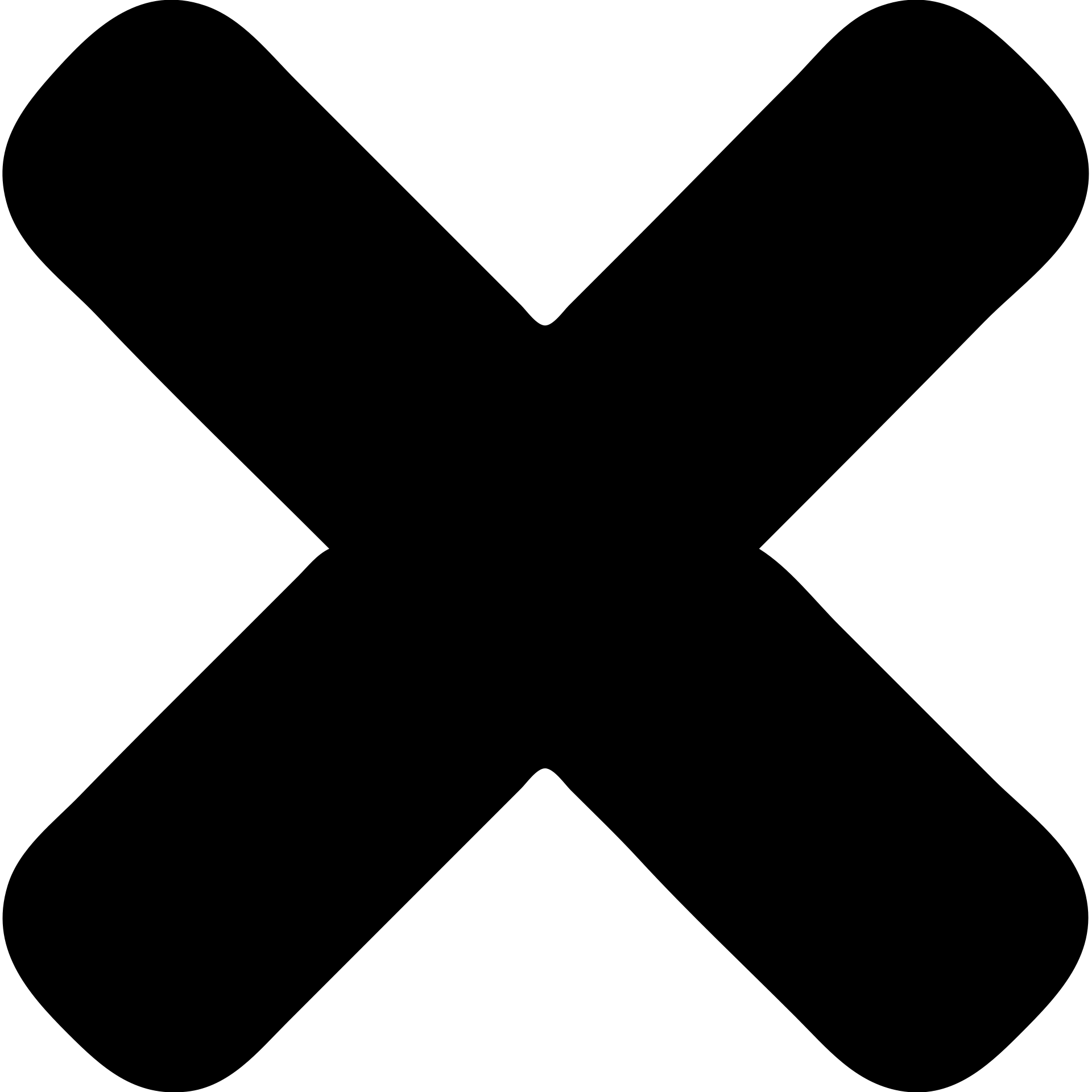 solid filled X icon for 'no' or 'close' emoji