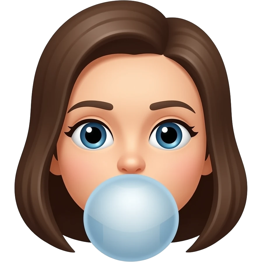 female nose blowing emoji