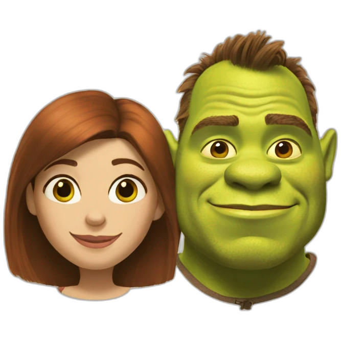 shrek and fiona emoji