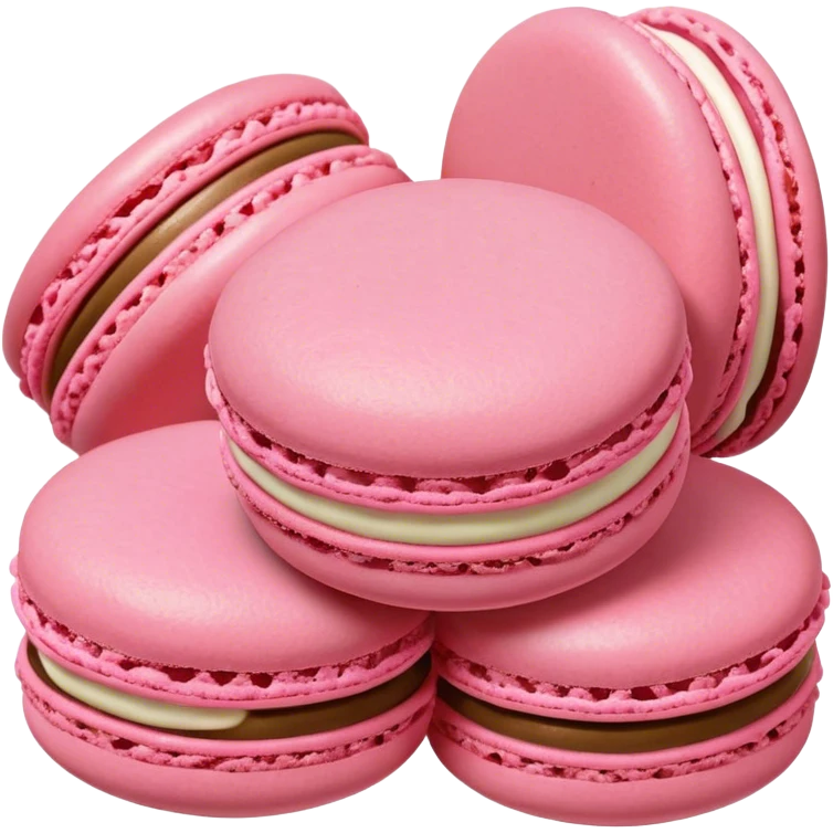 Pink macarons emoji