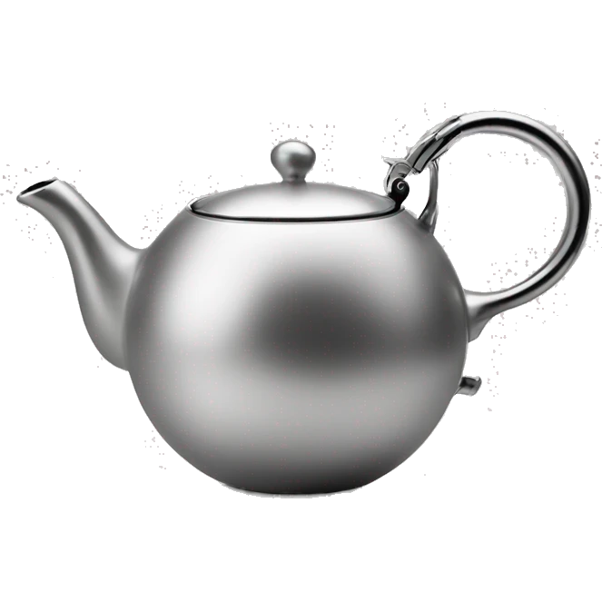 silver alessi tea pot emoji