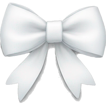 white bow emoji