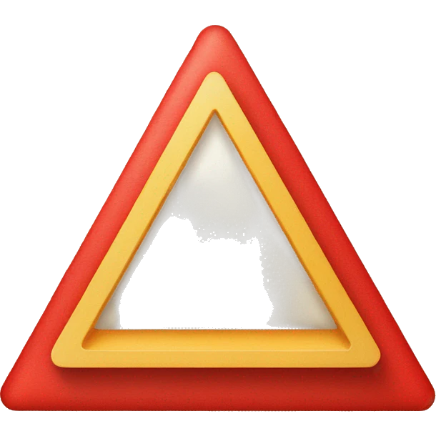 red triangle for kpis emoji