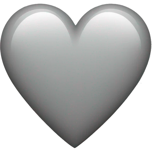 Heart grey emoji