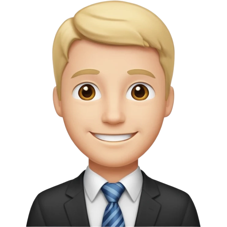 
office worker man, wearing tie emoji