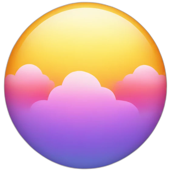Single Yellow Orange Pink Blue Purple Red Enter The Sky emoji