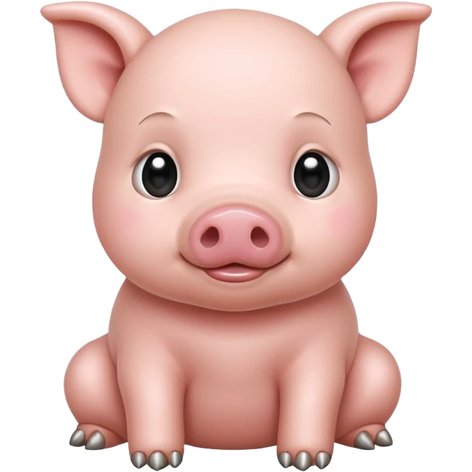 white baby pig emoji