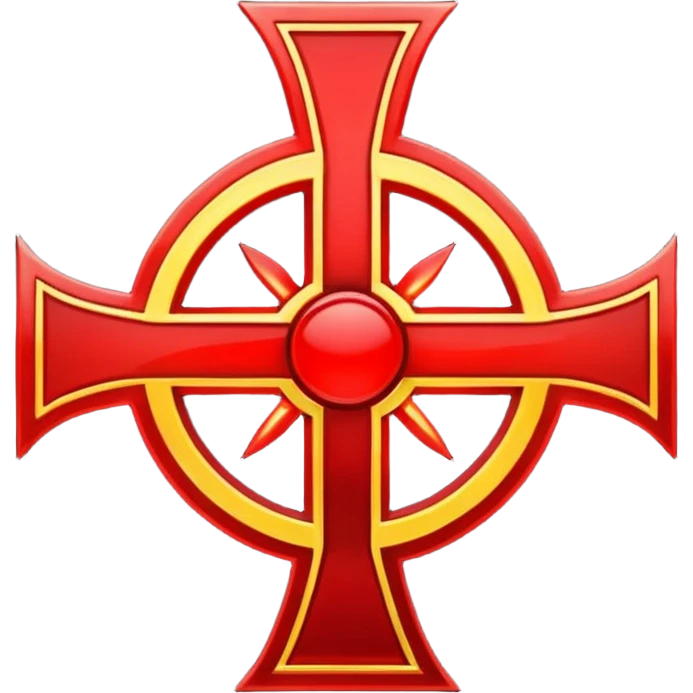 the Brand of Sacrifice symbol from Berserk, stylized with a red glow emoji