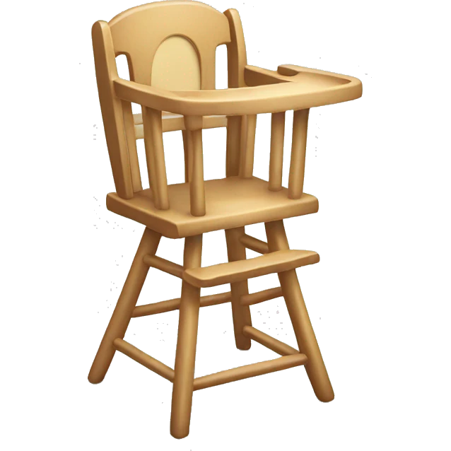 Baby high chair emoji