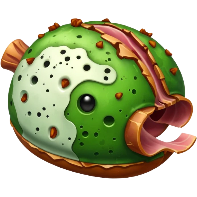 rotting ham emoji