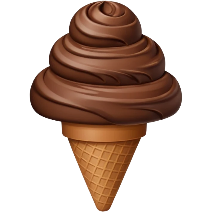 sorvete chocolate emoji