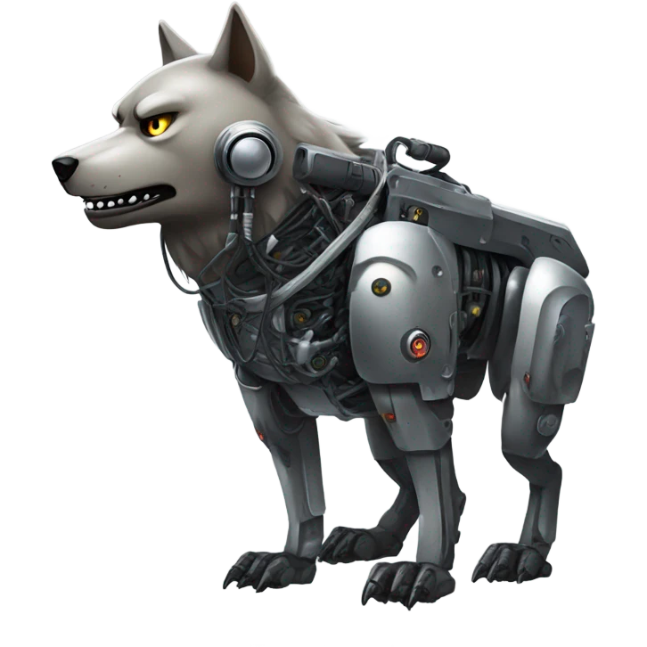 Fat robot wolf terminator  emoji
