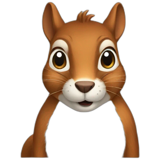 A Salty squirrel emoji