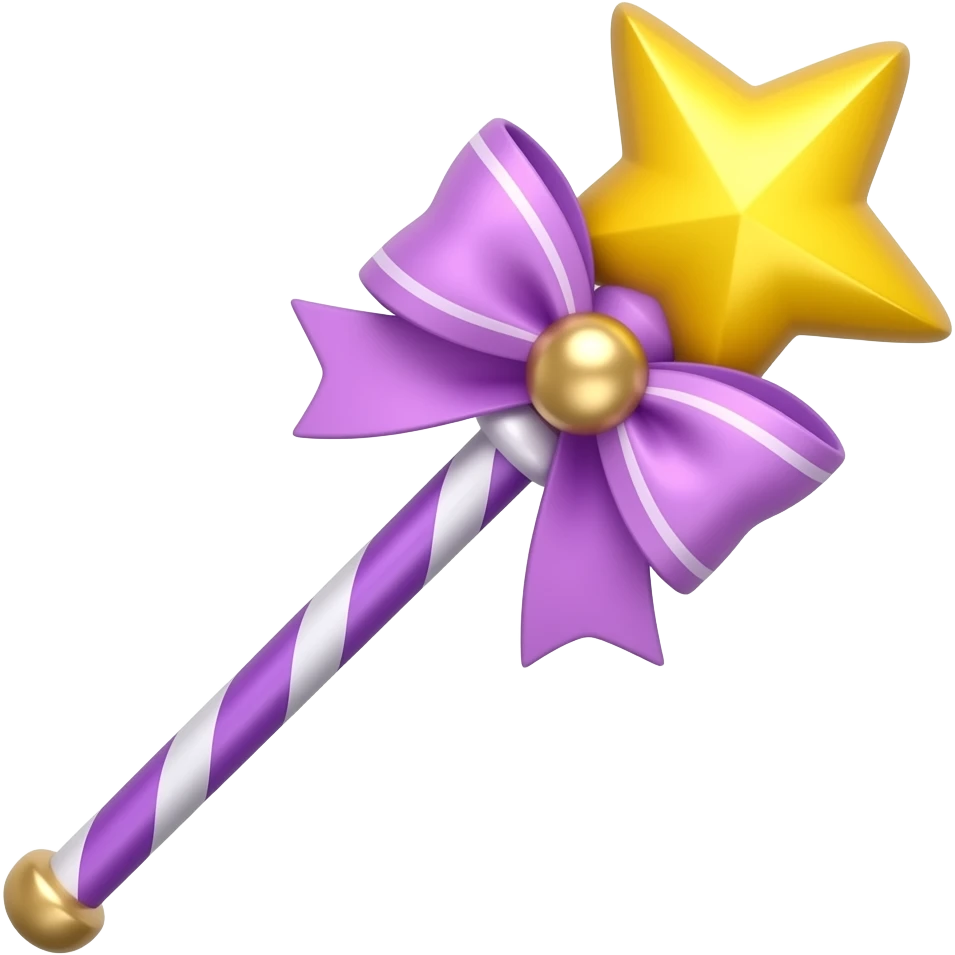 purple sailor moon wand emoji