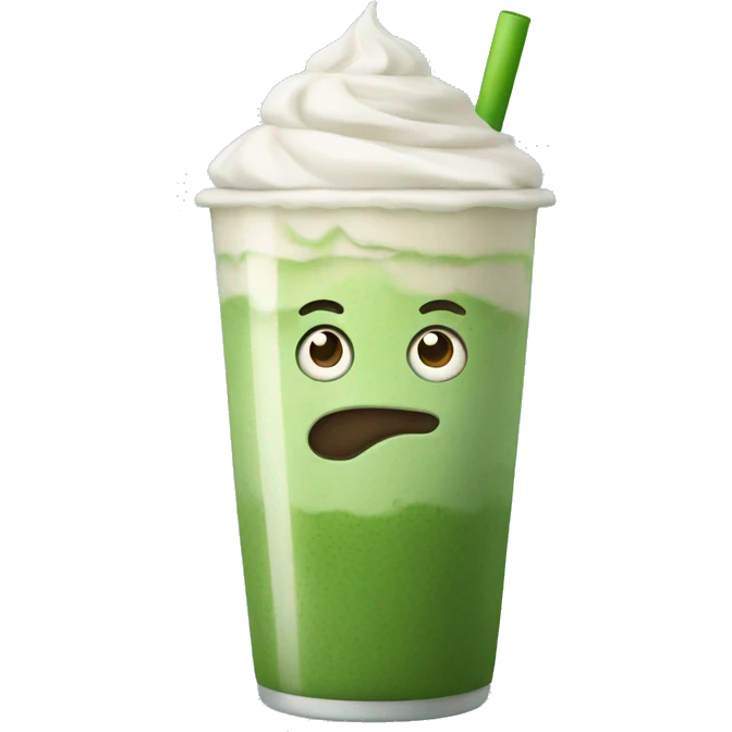 iced matcha latte emoji
