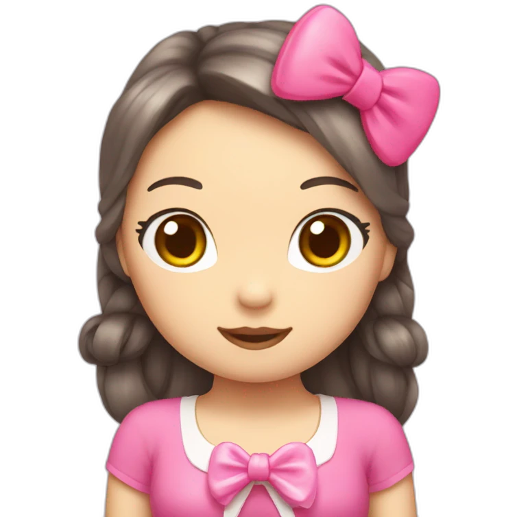 Hello kitty bow emoji