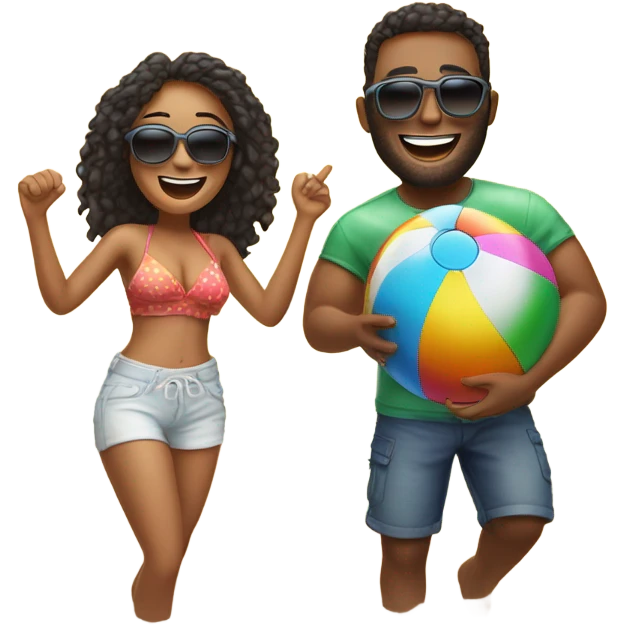 best friends on the beach emoji