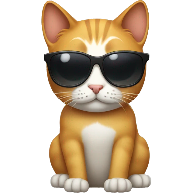 Cat with sunglasses emoji
