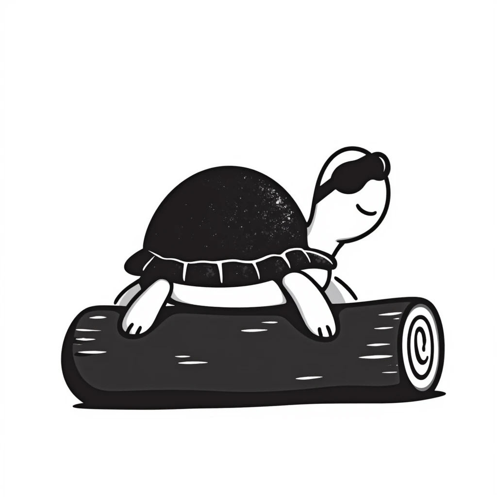 blind turtle, hand drawn doodle style, creative and unique artistic interpretation emoji