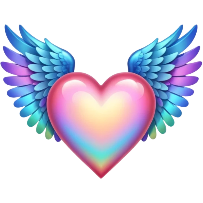 fairytale wings heart emoji
