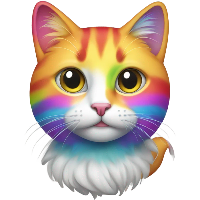 Cat rainbow emoji