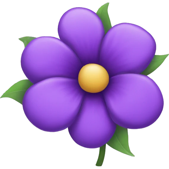 Purple flower  emoji