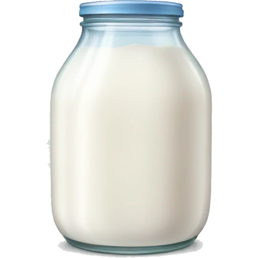 milk in jar  emoji