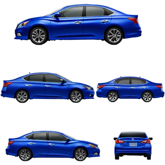 royal blue nissan sentra  emoji
