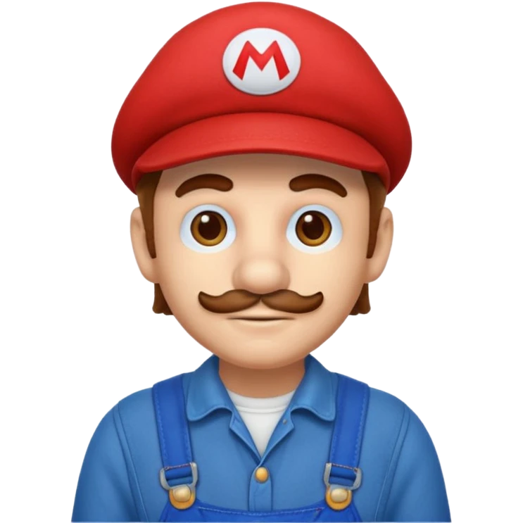 Mario de profil en 2D emoji
