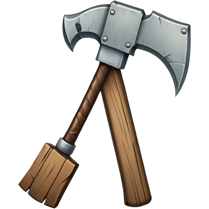 Minecraft pickaxe emoji