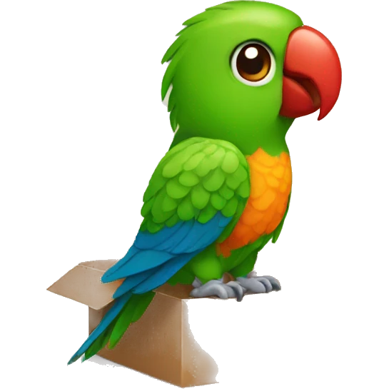 Box parrot  emoji