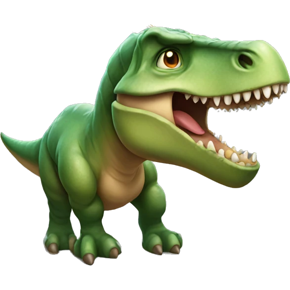 Dinosaur with a gold chain  emoji