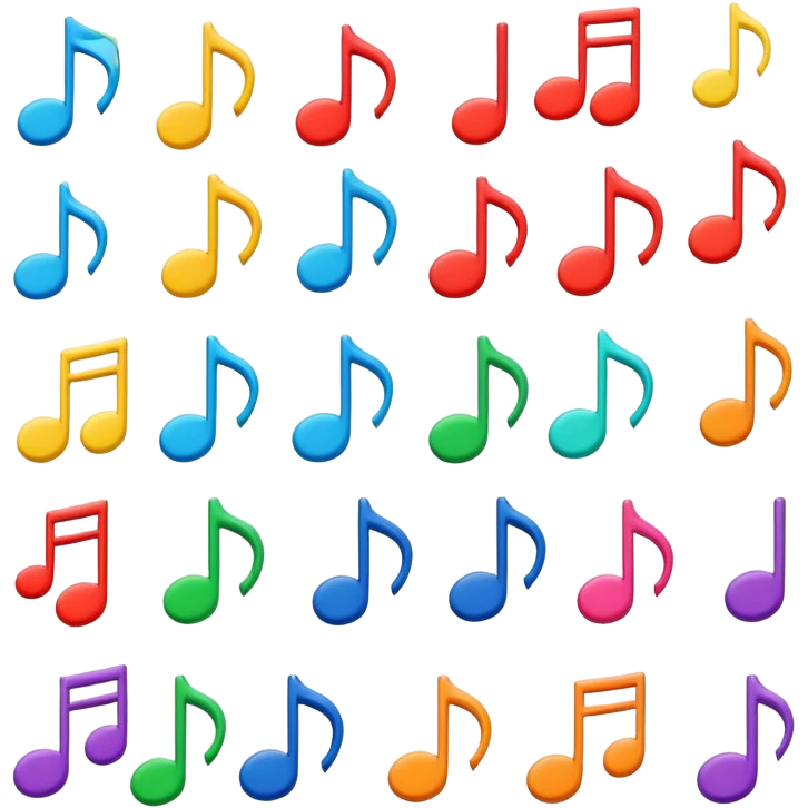 Music flashcards emoji