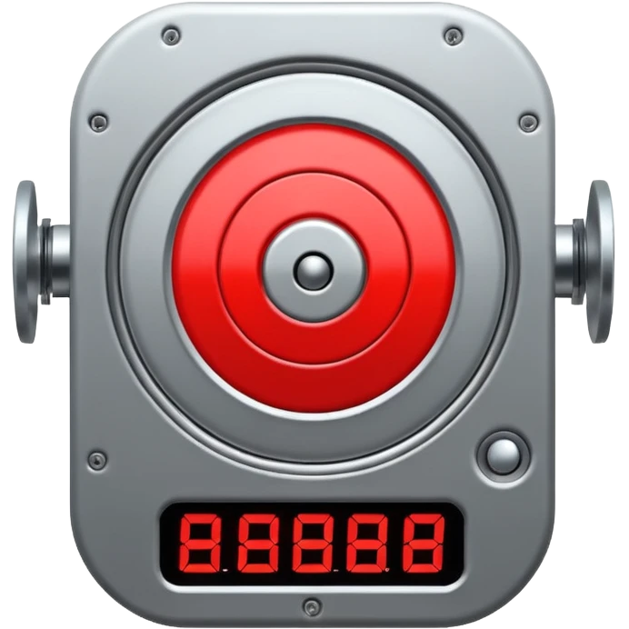 Moving target board with blinking light emoji