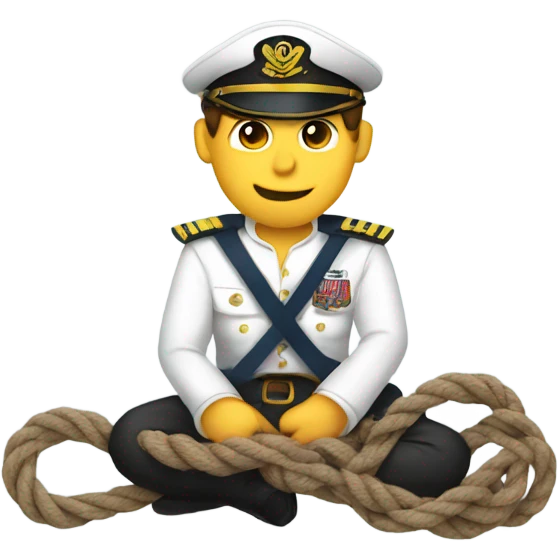 Captain Tying knots emoji
