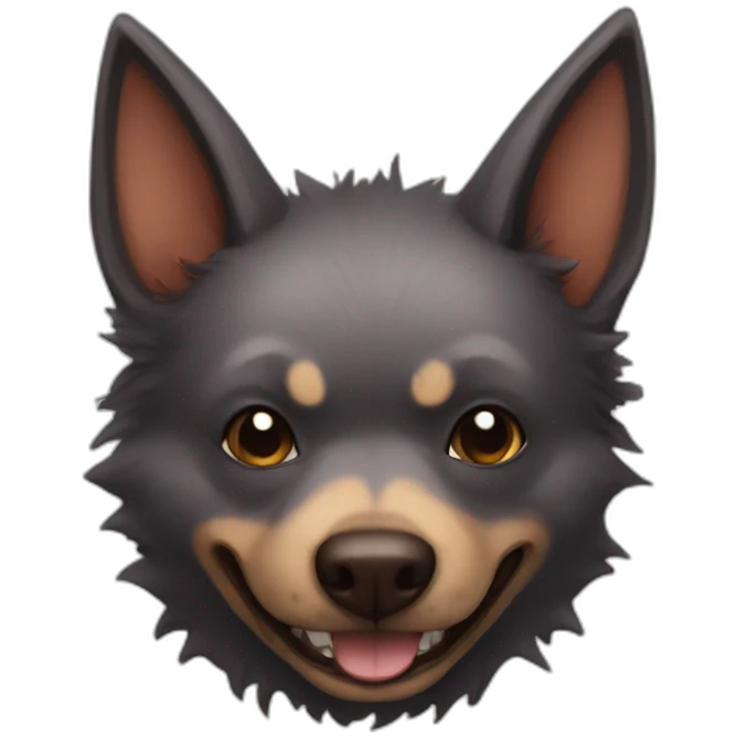bat canine emoji