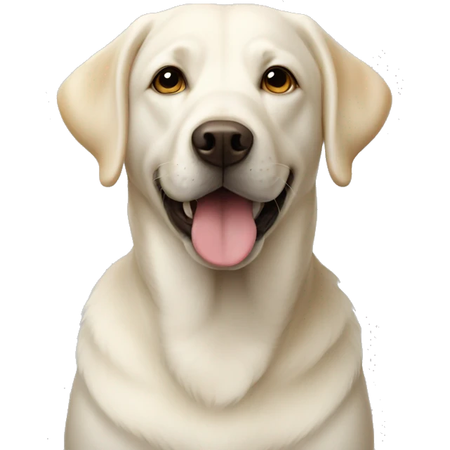 white labrador dog emoji