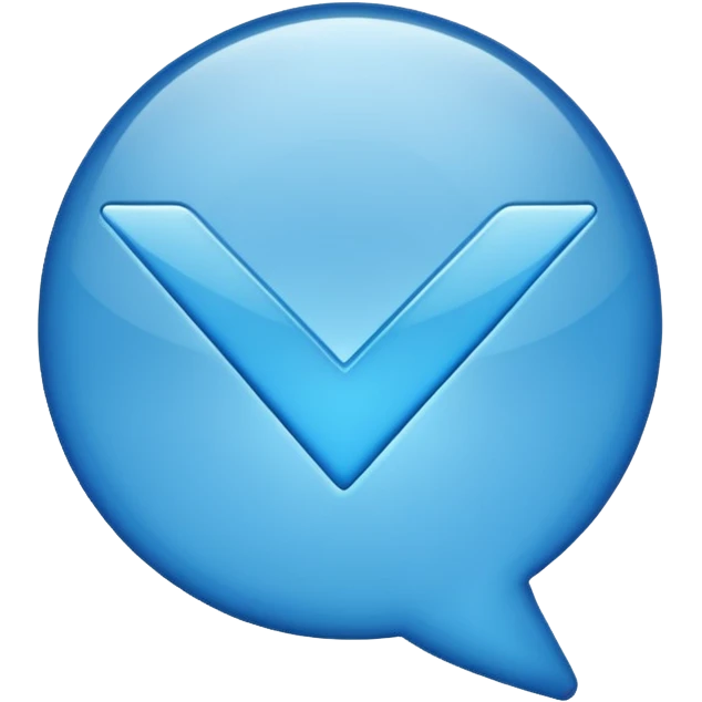 Tiktok Mavi tik emoji