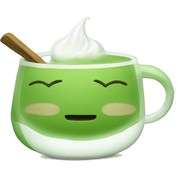 Matcha green tea emoji